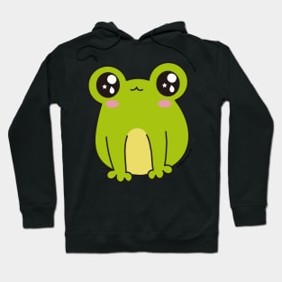 cute frog, kawaii frog cartoon Hoodie